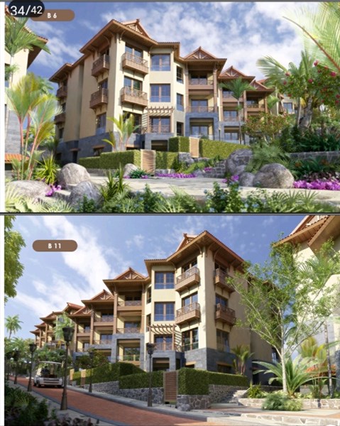 Apartment 1bd, Elite-Komplex Hawaii, Sahl Hasheesh, erste Linie, Privatstrand und Pools