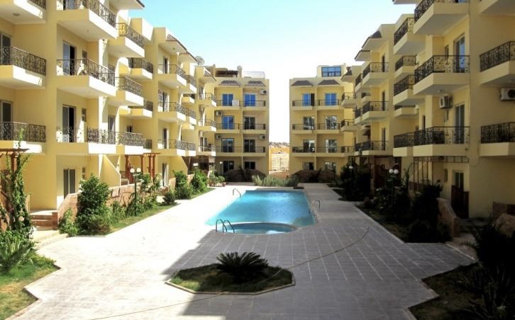 Apartment mit einem Schlafzimmer in Hurghada im SKY2-Projekt Al Ahyaa. Pool, in der Nähe des Meeres