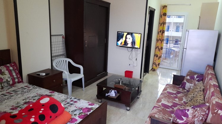 Furnished pool view studio in Hurghada for sale in nice compound Tiba Resort with pools.Near the sea