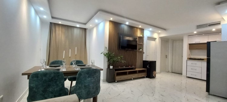 Modern furnished & equipped with wonderful sea view 2BD apartment in apart-hotel Fanadir Bay 