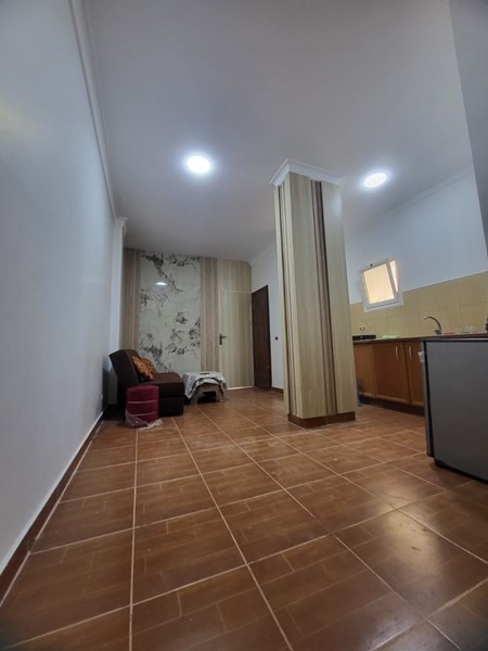 Green contract apartment in Hurghada for sale. Side sea view, furnished, equipped 1BD in Al Ahyaa
