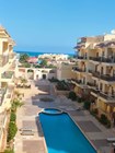 Sea view, furnished 1 bedroom apartment in Hurghada, Al Ahyaa. Sky compound with pool near the sea 