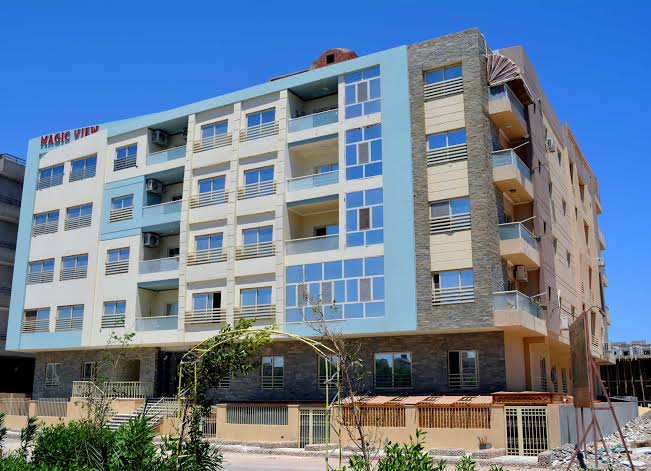 Modern furnished 1BD apartment for sale in compound with pool in Kawther, Hurghada. Green contract 