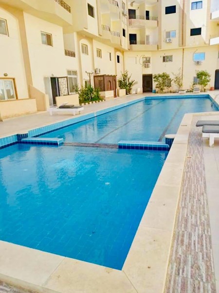 compound Sky1, el aheya,  apartment 1bd, fully furnished, without equipped, near to the sea