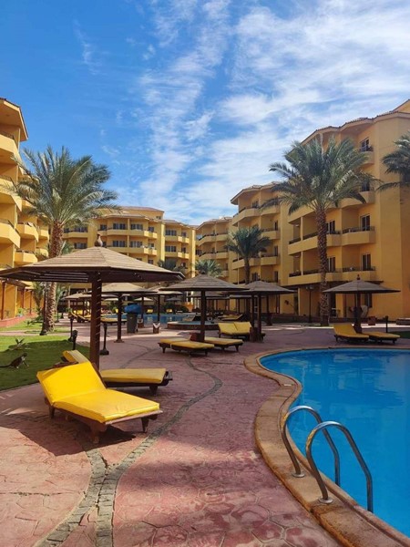 Furnished & equipped one bedroom apartment in Elite compound British Resort Hurghada, Kawther