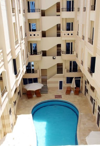 Hot offer! Tiba Plaza Hurghada compound with pool near the sea.Furnished & equipped studio for sale