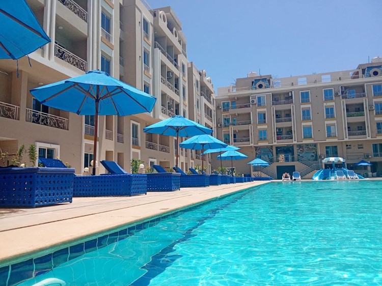 HUB RESORT HURGHADA 2 BEDROOMS APARTMENT FOR SALE WITH POOL VIEW | READY TO MOVE IN 