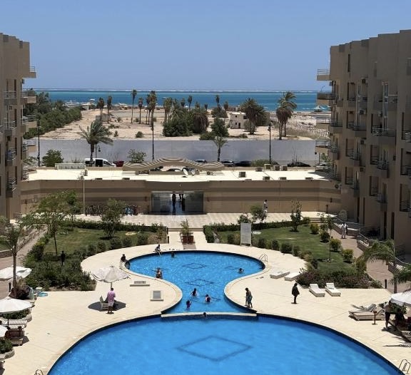 Studio im Apart-Hotel Princess Hurghada mit Privatstrand, Mamsha Promenade / Keine Wartungsgebühren