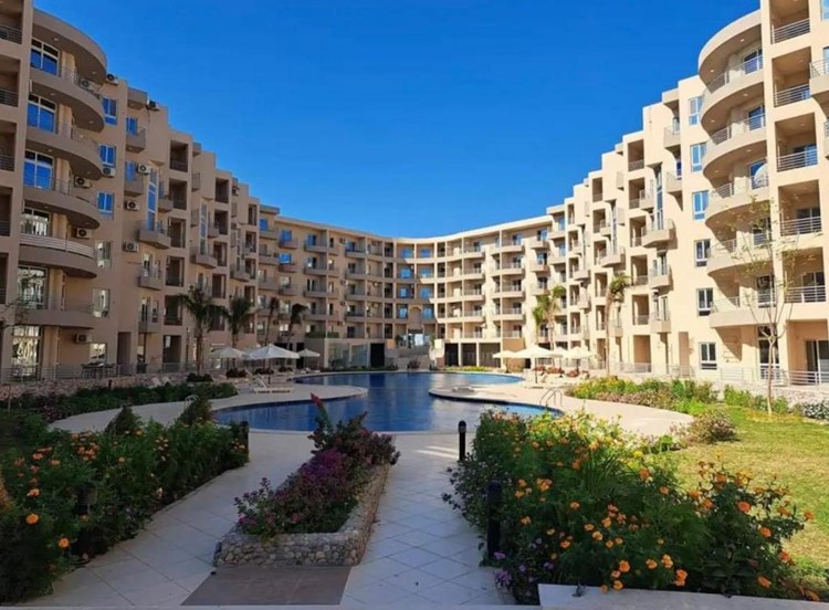 Sea view 1BD apartment for sale in elite first line 5 stars complex & apart-hotel Princess Hurghada