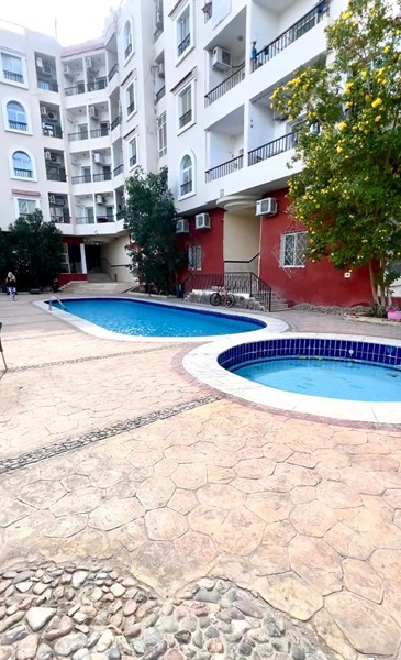 Modern furnished, spacious studio for sale in Old Kawther Hurghada in compound Abaza with pool