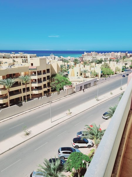 1-Zimmer-Wohnung mit Meerblick zum Verkauf in Florenza Khamsin Hurghada mit Privatstrand