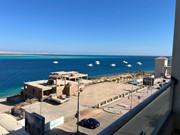 Luxury 2‑bed apartment in Hurghada — panoramic sea views, near The View compound