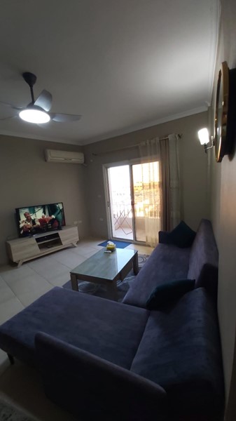 Sea view 1BD apartment in Lotus compound with pool, front of Sindbad hotel, Mamsha Promenade 